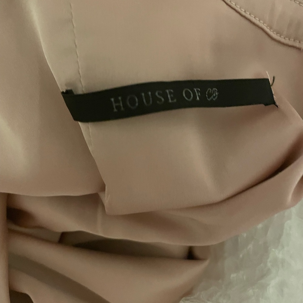 NWOT House of CB Camilla Pink Rhinestone Midi Dress - Picture 10 of 13